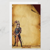 SAINT GEORGE ANTIQUE PARCHMENT BRIEFPAPIER (Vorne/Hinten)