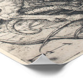 Saint George auf Horseback Slegende Drache Poster (Ecke)