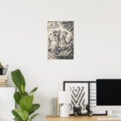 Saint George auf Horseback Slegende Drache Poster (Heimbüro)