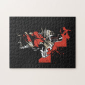 Saint George Christlich Crusader Rotes Kreuz Puzzle (Horizontal)