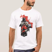 Saint George Christlich Crusader Rotes Kreuz T-Shirt (Vorderseite)