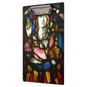 Saint George der Dragon Schicht aus festem Glas Klemmbrett (Links)