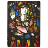 Saint George der Dragon Schicht aus festem Glas Klemmbrett (Rückseite)