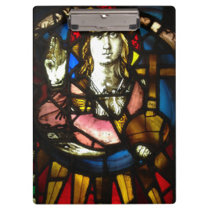 Saint George der Dragon Schicht aus festem Glas Klemmbrett