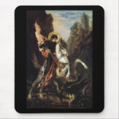 Saint George & Dragon Gustave Moreau Fine Art Mousepad (Vorne)