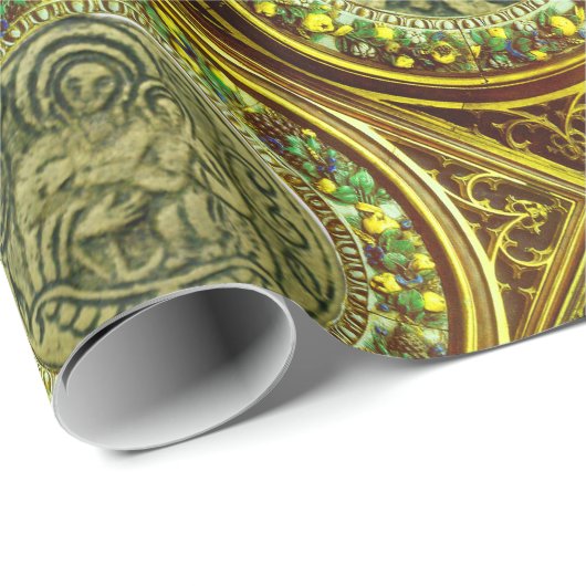 SAINT GEORGE, DRAGON /MADONNA UND KINDERRed Ruby Geschenkpapier (Rolleneckpunkt)