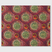 SAINT GEORGE, DRAGON /MADONNA UND KINDERRed Ruby Geschenkpapier (Flach)