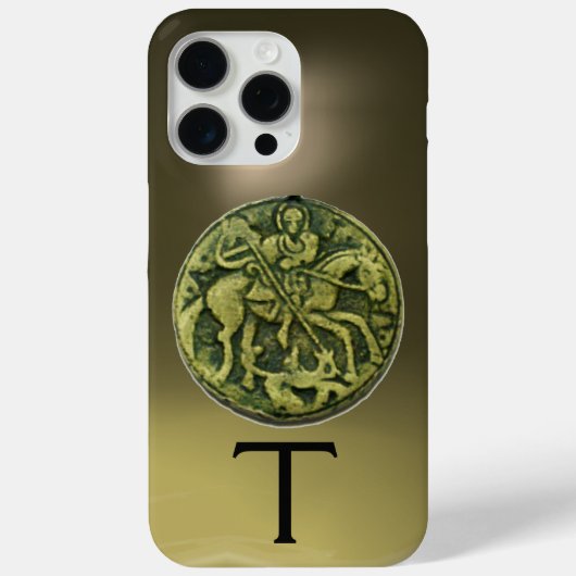 SAINT GEORGE & DRAGON MEDALLION MONOGRAM Agate Ca Case-Mate iPhone Hülle (Rückseite)