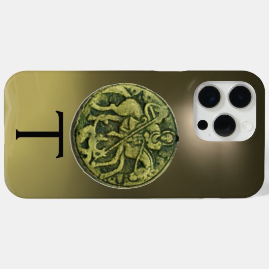 SAINT GEORGE & DRAGON MEDALLION MONOGRAM Agate Ca Case-Mate iPhone Hülle (Rückseite (Horizontal))