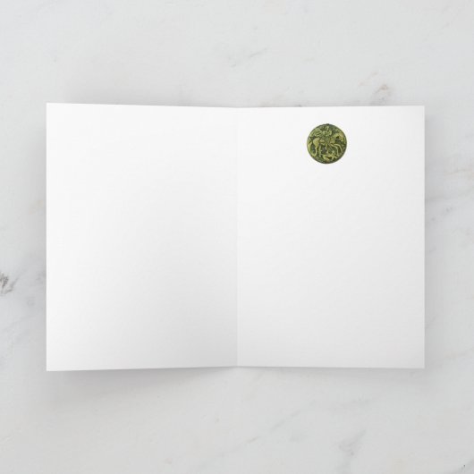 Saint George, Dragon und Princess Monogram (Innenseite)