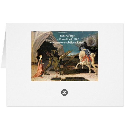 Saint George, Dragon und Prinzessin (Rückseite Horizontal)