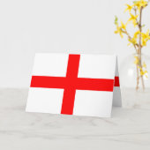 Saint-George-Flagge in England Karte (Gelbe Blume)
