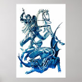 Saint George kämpft gegen den Drachen Poster (Vorne)