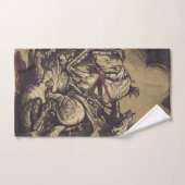 Saint George Killing der Drache Badhandtuch Set (Handtuch)