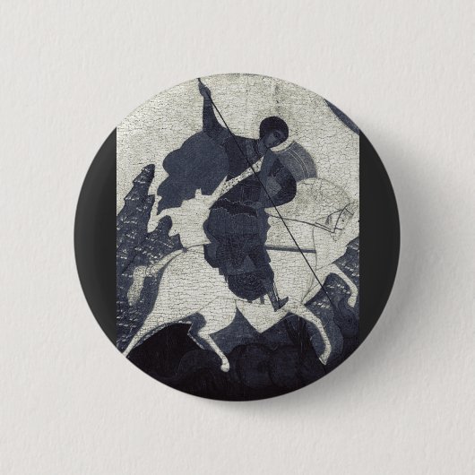 Saint George Killing der Drache Button (Vorderseite)