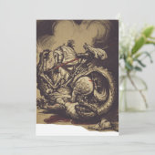 Saint George Killing der Drache Dankeskarte (Stehend Vorderseite)