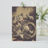 Saint George Killing der Drache Dankeskarte (Stehend Vorderseite)