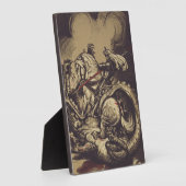 Saint George Killing der Drache Fotoplatte (Seite)