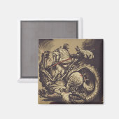 Saint George Killing der Drache Magnet (Vorderseite/Rückseite)