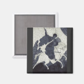 Saint George Killing der Drache Magnet (Vorderseite/Rückseite)