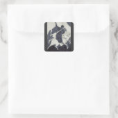 Saint George Killing der Drache Quadratischer Aufkleber (Tasche)