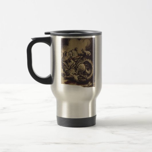Saint George Killing der Drache Reisebecher (Links)