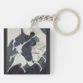 Saint George Killing der Drache Schlüsselanhänger (Rückseite)