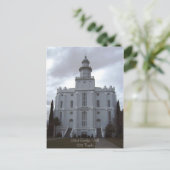 Saint George LDS Temple Postkarte (Stehend Vorderseite)