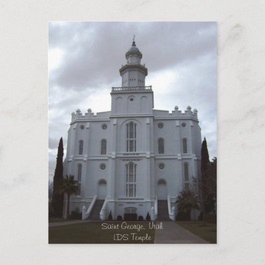 Saint George LDS Temple Postkarte (Vorderseite)