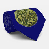 SAINT GEORGE MEDALLION Blue Krawatte (Gerollt)
