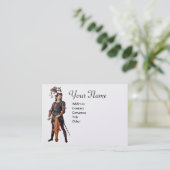 SAINT GEORGE Monogram, White Pearl Paper Visitenkarte (Stehend Vorderseite)
