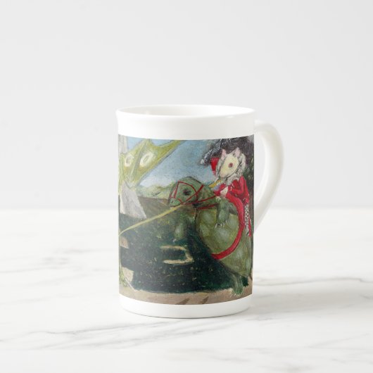 Saint George Mouse Tea Cup Porzellantasse (Vorderseite Rechts)