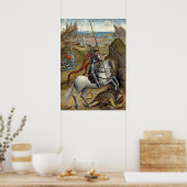 Saint George Rogier van der Weyden Fine Art Poster (Küche)