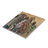 Saint George Slay Dragon Carlo Crivelli Paintin Fliese (Seite)