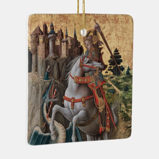 Saint George Slay Dragon Carlo Crivelli Paintin Keramikornament (Rechts)