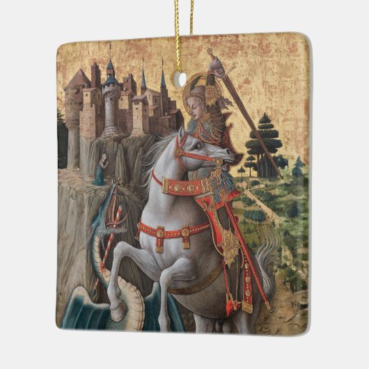 Saint George Slay Dragon Carlo Crivelli Paintin Keramikornament (Links)
