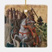 Saint George Slay Dragon Carlo Crivelli Paintin Keramikornament (Rückseite)