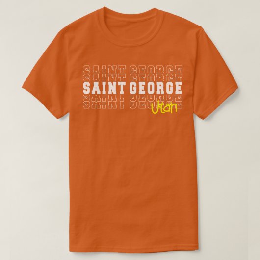 Saint George Stadt Utah Saint George UT T-Shirt (Design vorne)