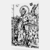 Saint George Stehend mit Zwei Engeln Acrylschild (Winkel)