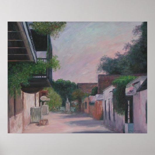 Saint George Street in Saint Augustine, Florida Poster (Vorne)