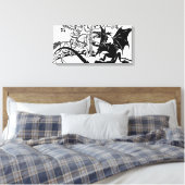 Saint George & The Dragon Leinwanddruck (Insitu (Schlafzimmer))