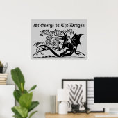 Saint George & The Dragon Poster (Heimbüro)