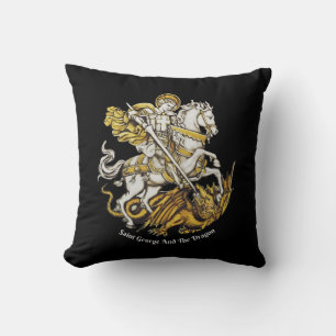 Saint George Throw Pillow Kissen