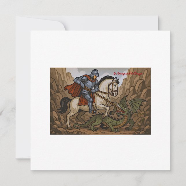 Saint George tötet den Drachen - Schlacht Lumeçon (Vorderseite)