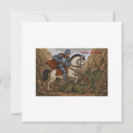 Saint George tötet den Drachen - Schlacht Lumeçon