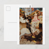 Saint George Tötet den Drachen von Bernat Martorel Postkarte (Vorne/Hinten)
