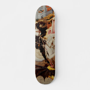 Saint George Tötet den Drachen von Bernat Martorel Skateboard
