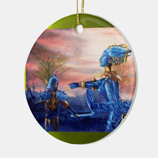 SAINT GEORGE UND ALIEN DRAGON KERAMIKORNAMENT (Links)