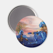 SAINT GEORGE UND ALIEN DRAGON MAGNET (Vorderseite/Rückseite)