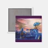 SAINT GEORGE UND ALIEN DRAGON MAGNET (Vorderseite/Rückseite)